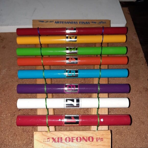 Vintage Artesmanias Finas XiLoFono 8 tube Instrument - Picture 2 of 4